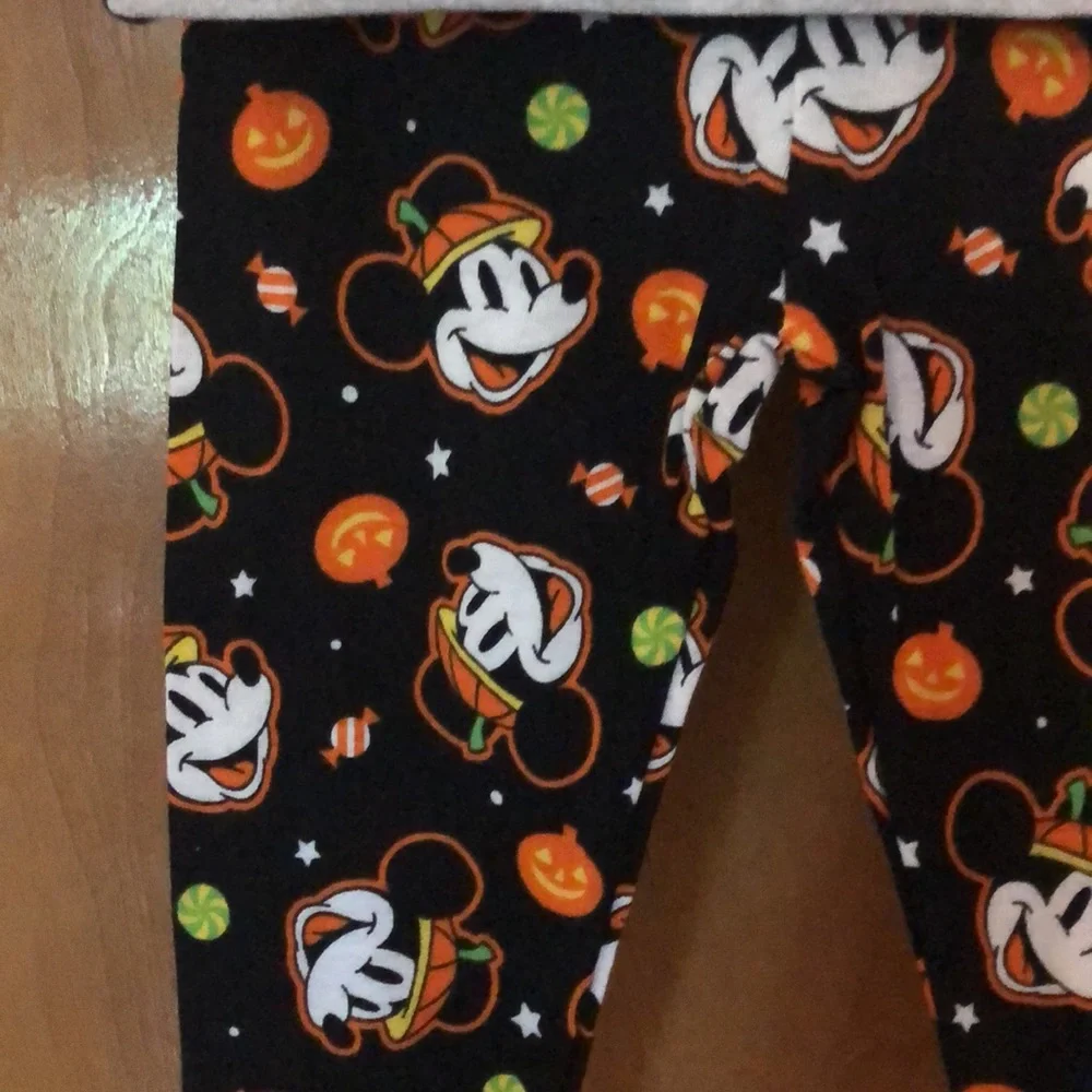 Disney Mickey Mouse Halloween pumpkin 2 piece pajama set